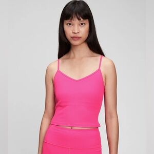 Gap Fit Blackout Technology Ribbed Hot Pink Tank